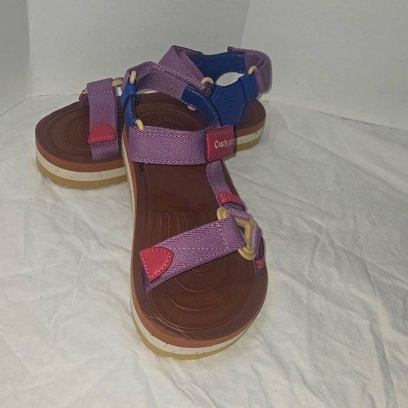 Coachtopia Strappy Sandal US W7 / M5 Burnished Amber/Violet Multi EUC - Picture 4 of 12